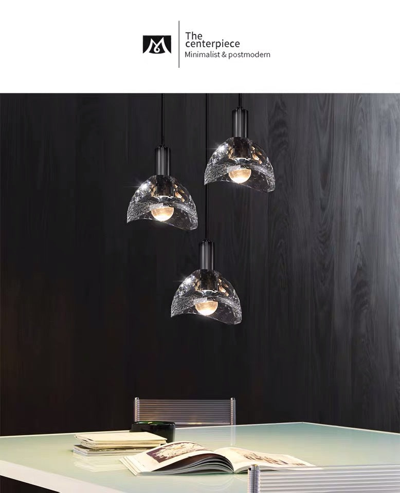 Postmodern copper glass hanging lights for living/dining room decoration, modern lighting accessories for bedroom, night table and cafeteria.Certification UL,, Free shipping to Canada