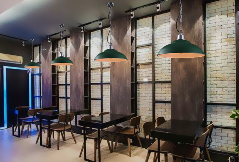 STRAK Loft Pendant Lamps Retro Chandelier Pendant Light Industrial Style Iron Pot Cover Lamp Ul