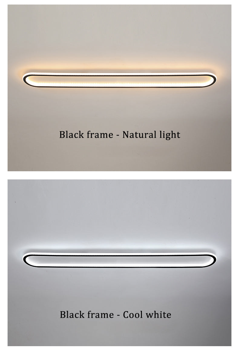 STRAK 120Cm Simple Led Ceiling Light Fixture 110v-220v Corridor Black Gold Indoor Gold Living Ceiling Lamp Ul