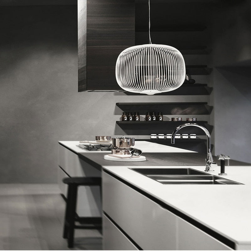 STRAK Bird Cage Pendant Lamp Nordic Design Home Decor Iron Industrial Lamp Warehouse Lighting Fixture Ul