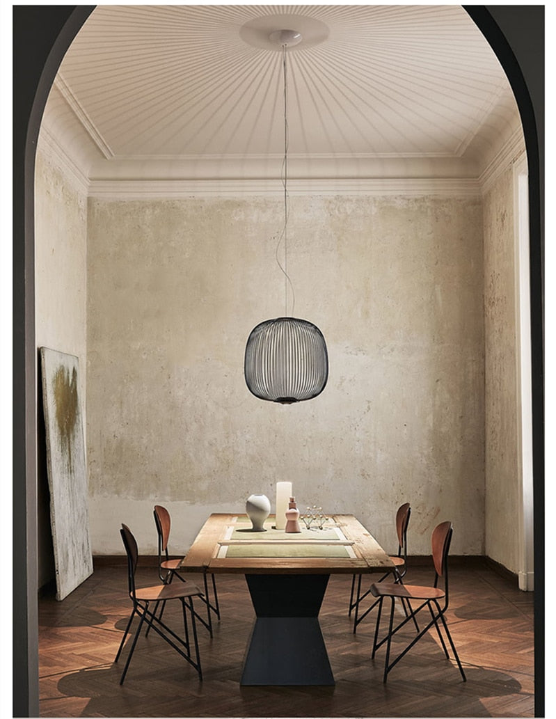 STRAK Bird Cage Pendant Lamp Nordic Design Home Decor Iron Industrial Lamp Warehouse Lighting Fixture Ul