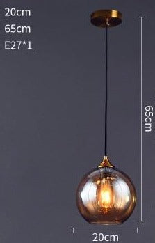 Nordic Pendant Lights Simple Suspension Luminaire Restaurant Glass Pendant Lamp Lighting Fixtures Cafe Study