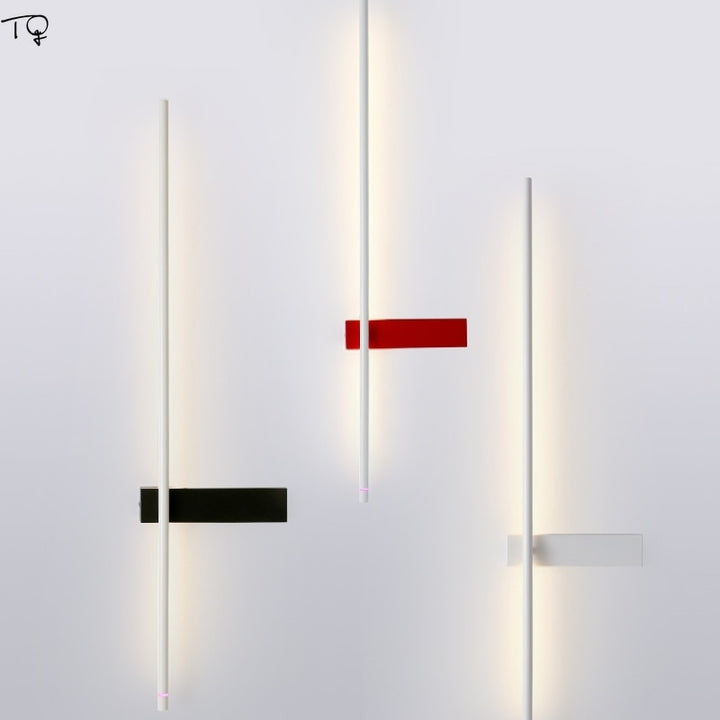 Nordic Minimalist Design Long Wall Lamp Modern Indoor LED Lighting Decoration For Living Room Bedroom Cafe Study Background.Certification: UL