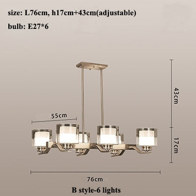 STRAK Nickel Led Chandeliers Pendant Lamps Modern Lighting Living Room Decor Led Chandeliers Hanging Lights