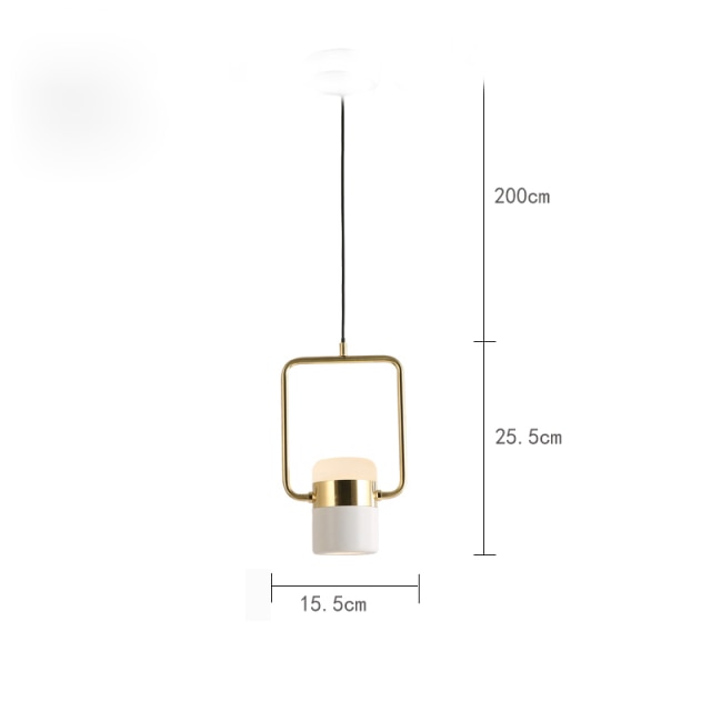 STRAK Postmodern Led Pendant Lights Simple Rose Gold Suspension Lamp for Dining Room Bedroom Hanging Light Ul