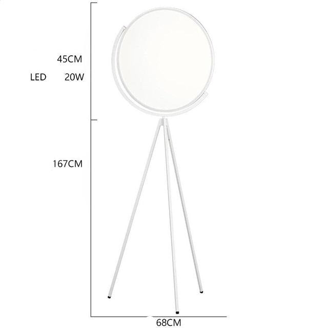 Modern Black/White LED floor lamps Nordic living room lights cloakroom bedroom Standing light hotel decorative vertical lighting.Certification: UL