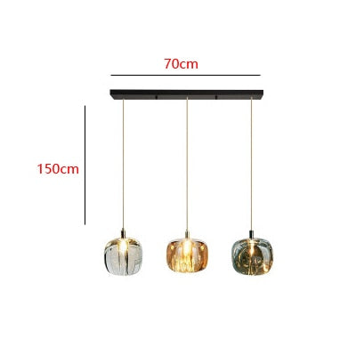 STRAK Nordic Pendant Lights Creative Decore Crystal Led Lamp Suspension Luminaire Restaurant Indoor Lighting Fixtures Ul