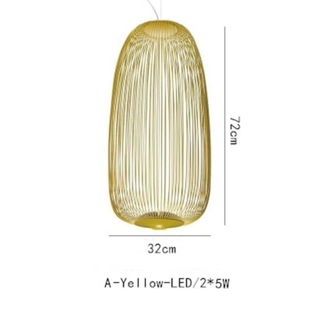 STRAK Bird Cage Pendant Lamp Nordic Design Home Decor Iron Industrial Lamp Warehouse Lighting Fixture Ul