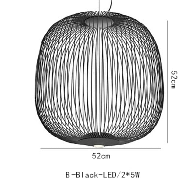 STRAK Bird Cage Pendant Lamp Nordic Design Home Decor Iron Industrial Lamp Warehouse Lighting Fixture Ul
