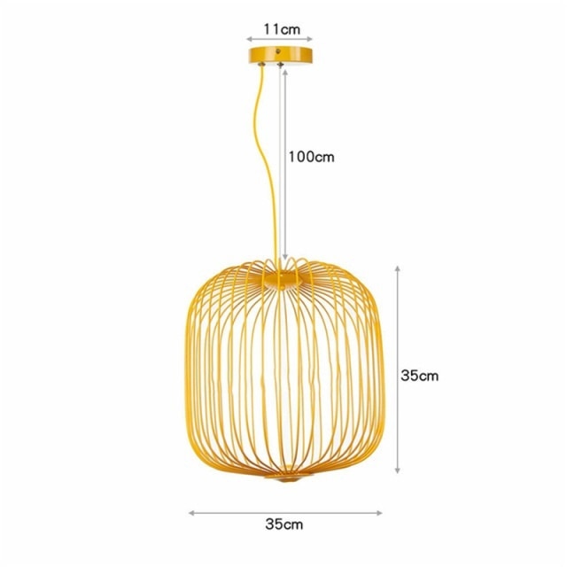 STRAK Bird Cage Pendant Lamp Nordic Design Home Decor Iron Industrial Lamp Warehouse Lighting Fixture Ul