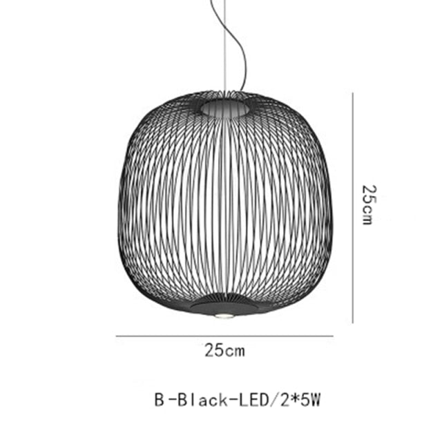 STRAK Bird Cage Pendant Lamp Nordic Design Home Decor Iron Industrial Lamp Warehouse Lighting Fixture Ul