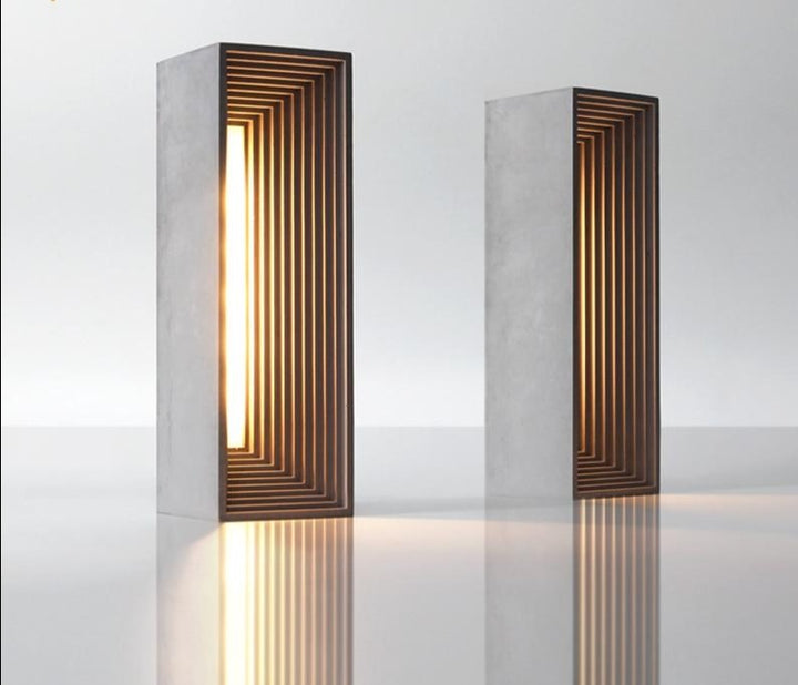 Nordic INS Designer Cement Table Lamp Cement Art Decor Bedroom Night Lamp as Gift Club  Comfortable Living Room Coffee Parlor.Certification: UL