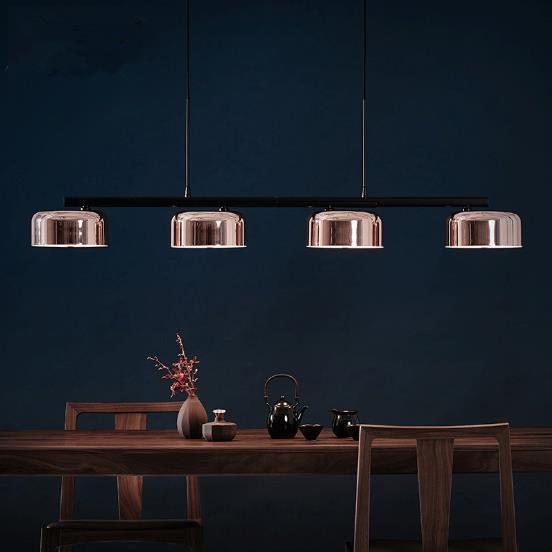 Novel Led Pendant Lights Restaurant Modern Rose Gold Creative Rotating Lighting Fixture Italian Style Bar Bar Hanging Lamp,Certification UL, Free shipping to Canada,delivery 60 days.