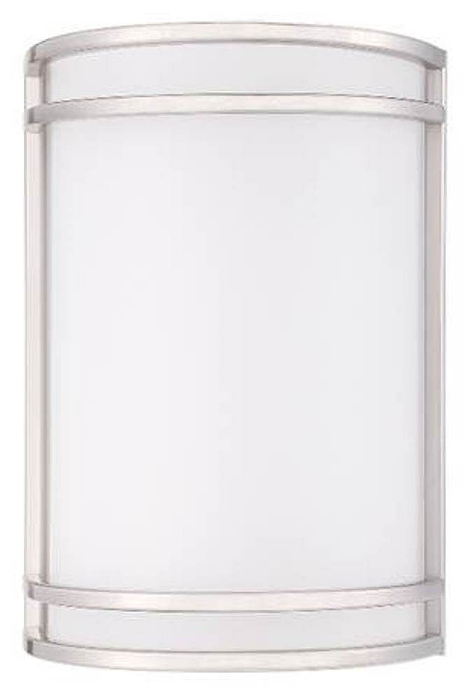 Strak LED Wall Sconce Brush Nickel 15W = 100W 6000K ES Dimmable